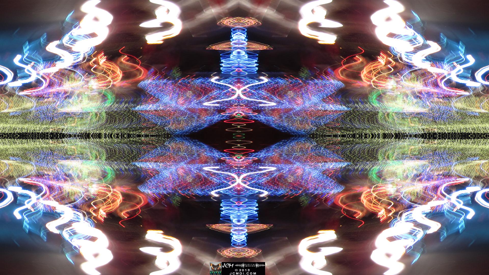 Wakefield Holiday Lightshow 2013 Quadroscopic long exposure artwork